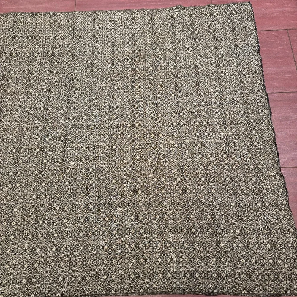 Vintage mirrored throw/blanket/table runner